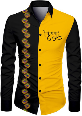 KAPURIYA FAB Polycotton Printed, Colorblock Shirt Fabric