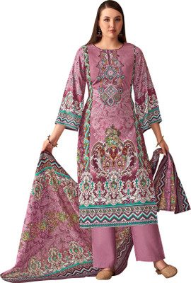 HouseOfCommon Viscose Rayon Embroidered Salwar Suit Material