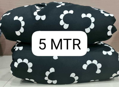 UNIQUE ENTERPRISE Crepe Solid, Printed Kurta Fabric