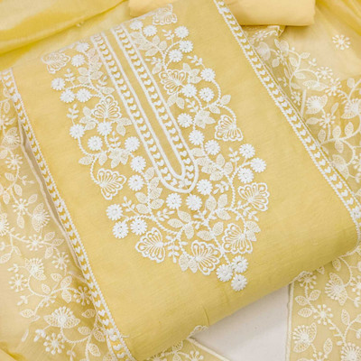 Divastri Chanderi Embroidered Salwar Suit Material