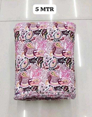 UNIQUE ENTERPRISE Crepe Solid, Printed Kurta Fabric