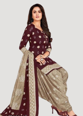 Surat Honeyfashion Crepe Printed Salwar Suit Material