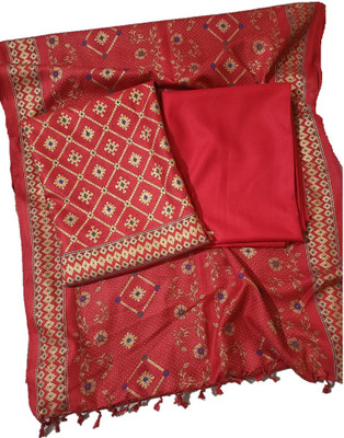 BBQSTYLE Wool Printed Salwar Suit Material