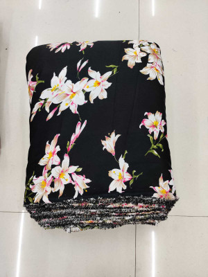 HIGHLANDING Crepe Printed Kurta Fabric