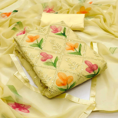 Stylebhawani Georgette Printed Salwar Suit Material