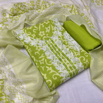 dastoori Pure Cotton Printed Salwar Suit Material