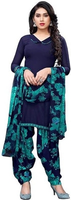 Varishtaa Cotton Blend Printed Kurta & Patiyala Material
