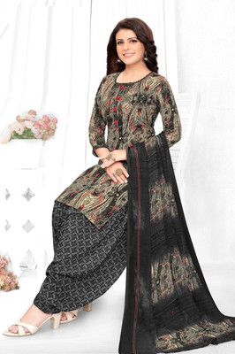 shyam enterprises Crepe Printed Salwar Suit Material