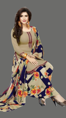 Wonaya Fab Crepe Printed Salwar Suit Material