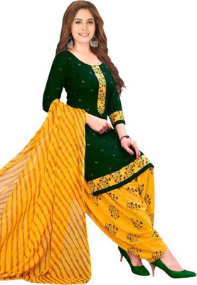 Ruhabs Crepe Printed Salwar Suit Material