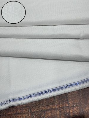 Raymond Cotton Blend Self Design Shirt Fabric