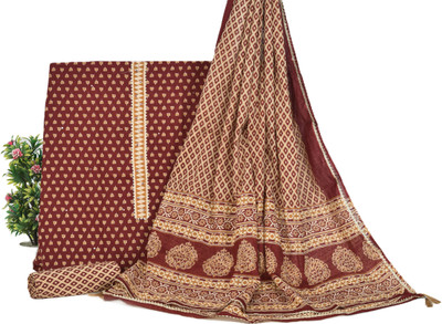 Hastkala Pure Cotton Floral Print Salwar Suit Material