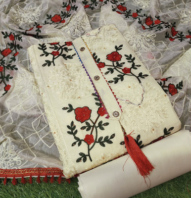 Palsana Pure Cotton Self Design Salwar Suit Material