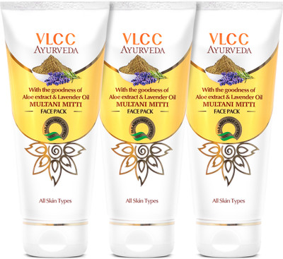 VLCC Ayurveda Multani Mitti Face Pack (Pack of 3)(300 g)