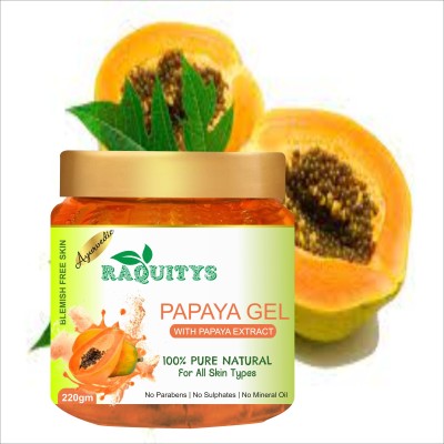 RAQUITYS Papaya Hydrating Face Gel with for Anti-Ageing & Brighter Skin Tone .(220 g)