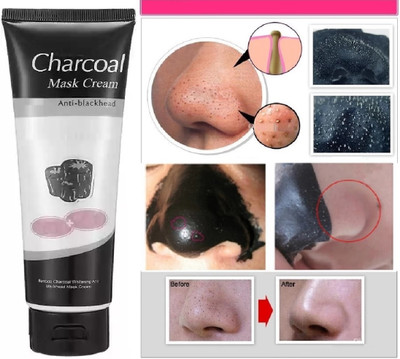 OLETSUN Charcoal Peel Off Mask Whitening & Brightening Charcoal Peel Off Mask(130 g)