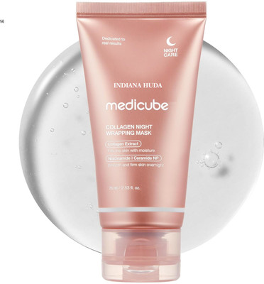 INDIANA HUDA Medycube Face Wrapping Mask 75ml with Collagen, Ceramide NP(75 ml)