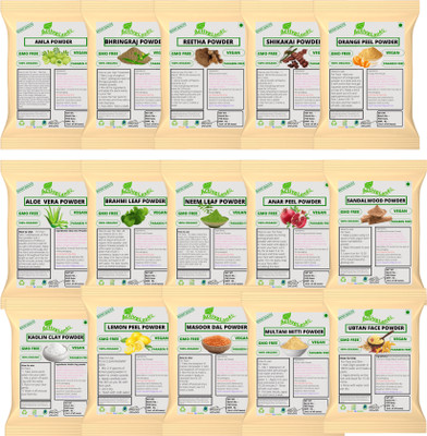 Activeland Combo of Glowing Skin And pimples pack of 15 (50gm each in pauch)(750 g)