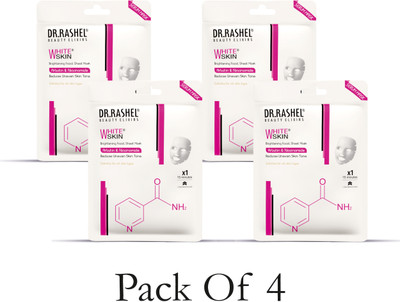 DR.RASHEL WHITE SKIN SHEET MASK WITH SERUM WITH ARBUTIN & NIACINAMIDE(80 g)