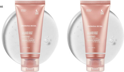 INDIANA HUDA Medcube Night Collagen Wrapping Face Mask 75ml x2 with Ceramide NP(150 ml)