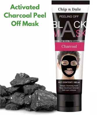 Chip n dale Charcoal Peel Off Mask for Blackhead & Remove Impurities for Men & Women(100 ml)