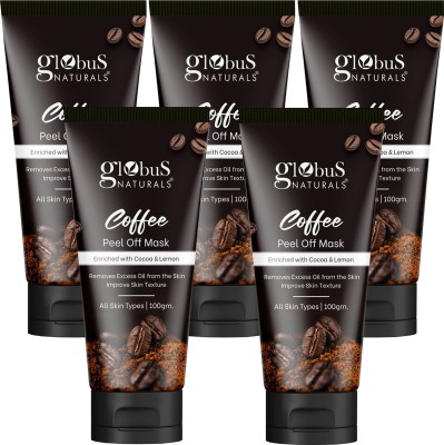 Globus Naturals Skin Brightening Coffee Peel Off Mask with Goodness of Multani Mitti(500 g)