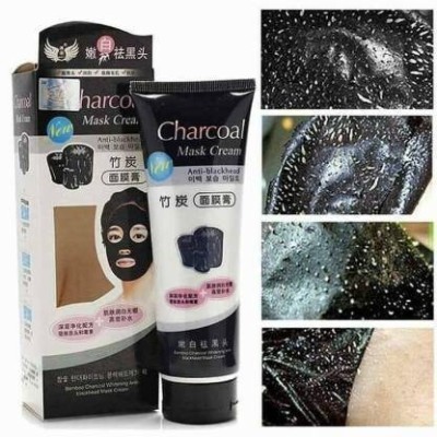 ASIJA MAKEOVERS Charcoal Purifying Cleansing Black Peel Off Mask Anti-Blackhead Suction Mask Cream(130 ml)