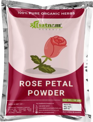 Shree Satnam Pure Natural Organic rose Powder face Care men and women(50 g)