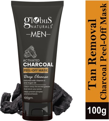 Globus Naturals Anti Pollution & Blackheads Removes Charcoal Peel Off Mask For Men(100 g)