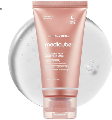 INDIANA HUDA Medycube 75ml Wrapping Face Mask with Ceramide NP & Collagen(75 ml)