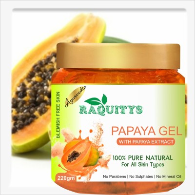 RAQUITYS Papaya Face Gel For Glowing and Smoothing Skin(200 g)