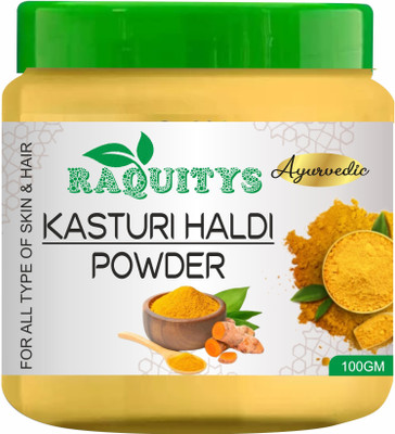raquitys Kasturi Haldi Face Pack Powder (100 g) wild turmeric(100 g)