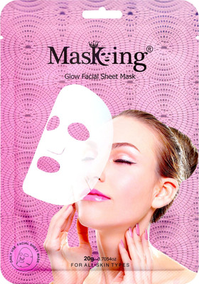 Masking Sheet Mask for Natural Glowing Skin, Face Serum Mask Pack for Women, Pack of 01(20 ml)