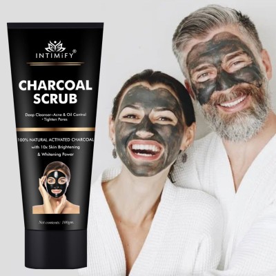 INTIMIFY Charcoal Peel Off Mask Deep Cleansing Remove Black Heads Oil Control PeelOffMask(100 ml)