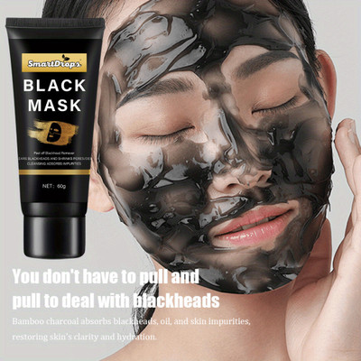 smartdrops Charcoal Peel‑Off Facial Mask for Oil Control & Blackhead Removal(60 g)