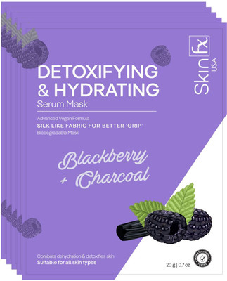 Skin FX Detoxifying & Hydrating Serum Mask Combo Pack(125 ml)