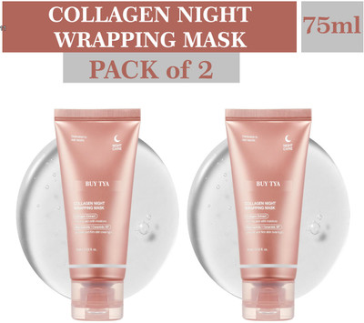 Buy TYA Medycube 2 Pack Collagen Wrapping Night Mask for Face, 75ml Each(150 ml)