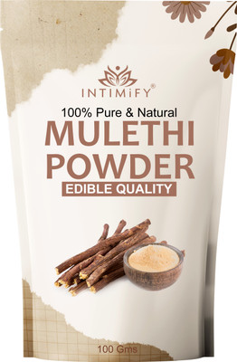 INTIMIFY Mulethi Powder For Face, Skin, Hair and Eating (Pack of 1)(100 g)