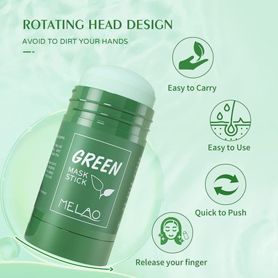 huemic GREEN FACE MASK STICK Face Shaping Mask  Face Shaping Mask