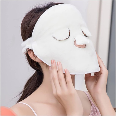 ELIE INDIA Reusable Soft Cotton Face Spa Mask for Hot Cold Therapy & Skin Care  Face Shaping Mask