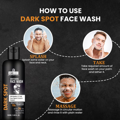 CASSIDY DARK SPOT FACE WASH Face Cleanser for Glowing Skin, Dirt Removal Men All Skin Types Face Wash(100 g)