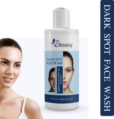 GLOOSY Dark Spot Removal | Pore Cleansing Soap-Free for Men (100 ml) Men & Women All Skin Types Face Wash(100 ml)