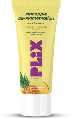 THE PLANT FIX PLIX 5%Pineapple Foaming Facewash For Depigmentation&Even Toned Complexion Men & Women All Skin Types Face Wash(20 ml)