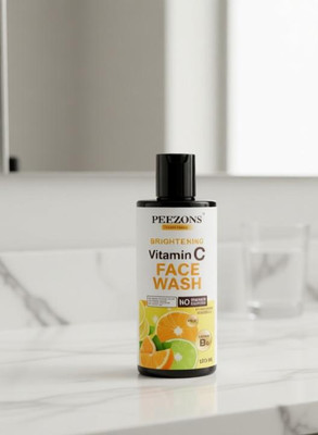 Peezons Vitamin-C For Brighter Skin All Skin Types Men & Women All Skin Types Face Wash(100 ml)
