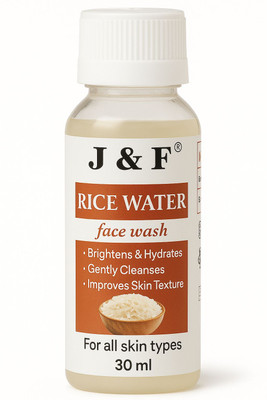 J & F Rice Water Facewash Men & Women All Skin Types Face Wash(30 ml)