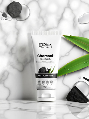 Globus Anti Pollution Charcoal , 75 gm Men Oily Skin Face Wash(75 g)