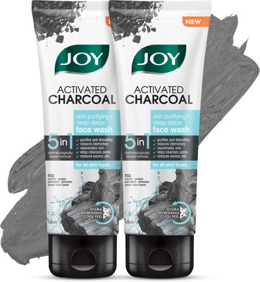 Joy Activated Charcoal Skin Purifying+Deep Detox Face Wash(200 ml)