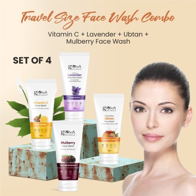 Globus Naturals Face Care Combo -Vitamin C, Lavender, Ubtan, Mulberry,  Face Wash(300 g)