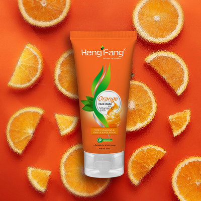HENGFANG ORANGE FACE WASH Men & Women All Skin Types Face Wash(60 g)