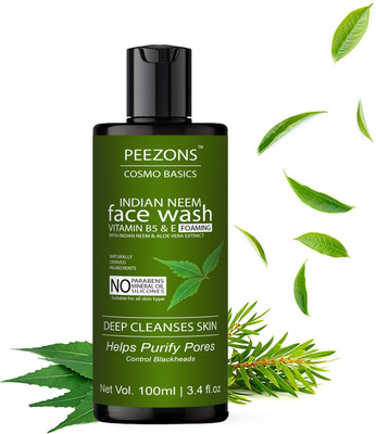 Peezons Neem | Prevents Pimple| Turmeric Men & Women All Skin Types Face Wash(100 ml)